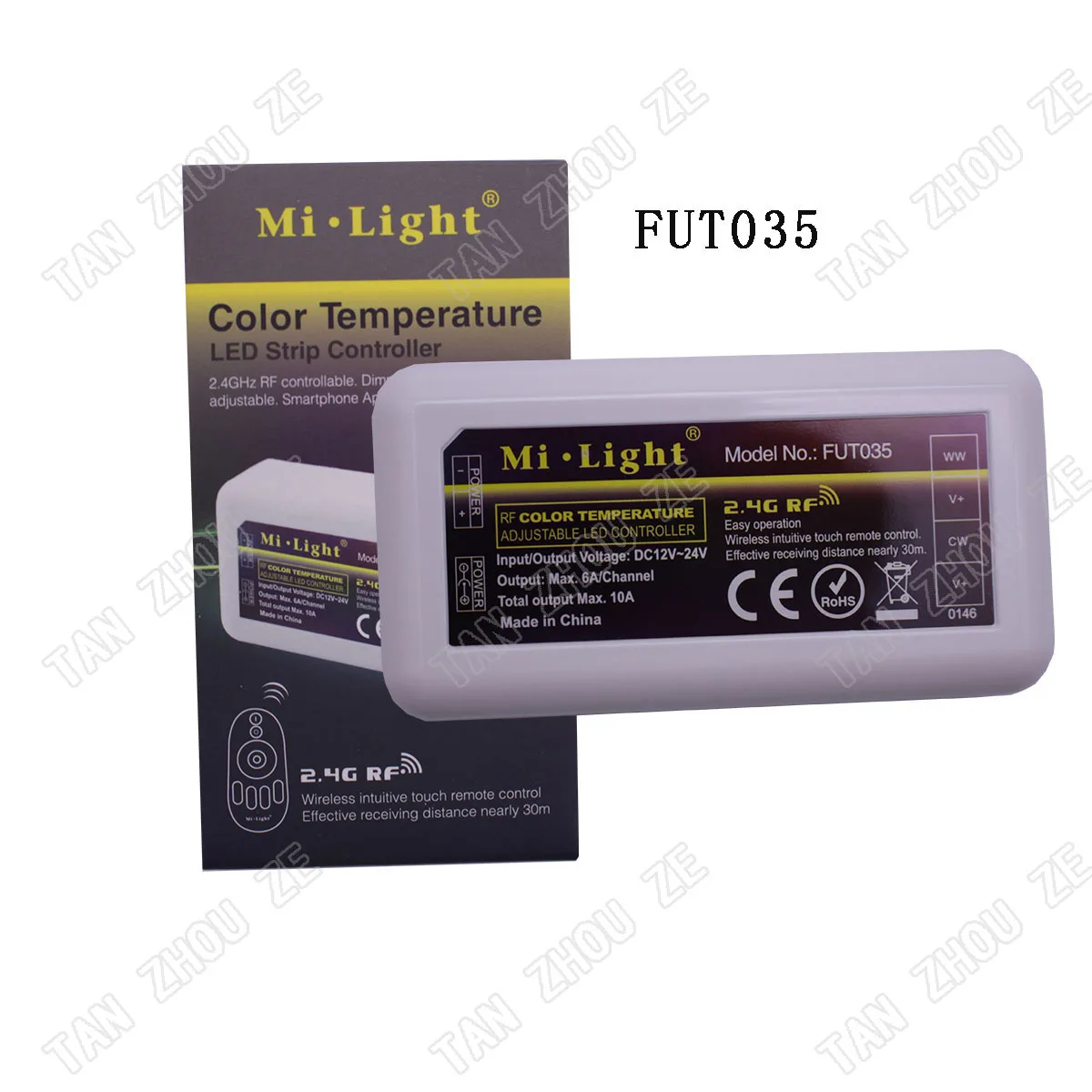 4-Zone CCT Mi Light FUT035 007 iBox2 RF DIMMER Remote Controller Wireless Dimmable With All Mi-Light CCT Bulb/LED Strip