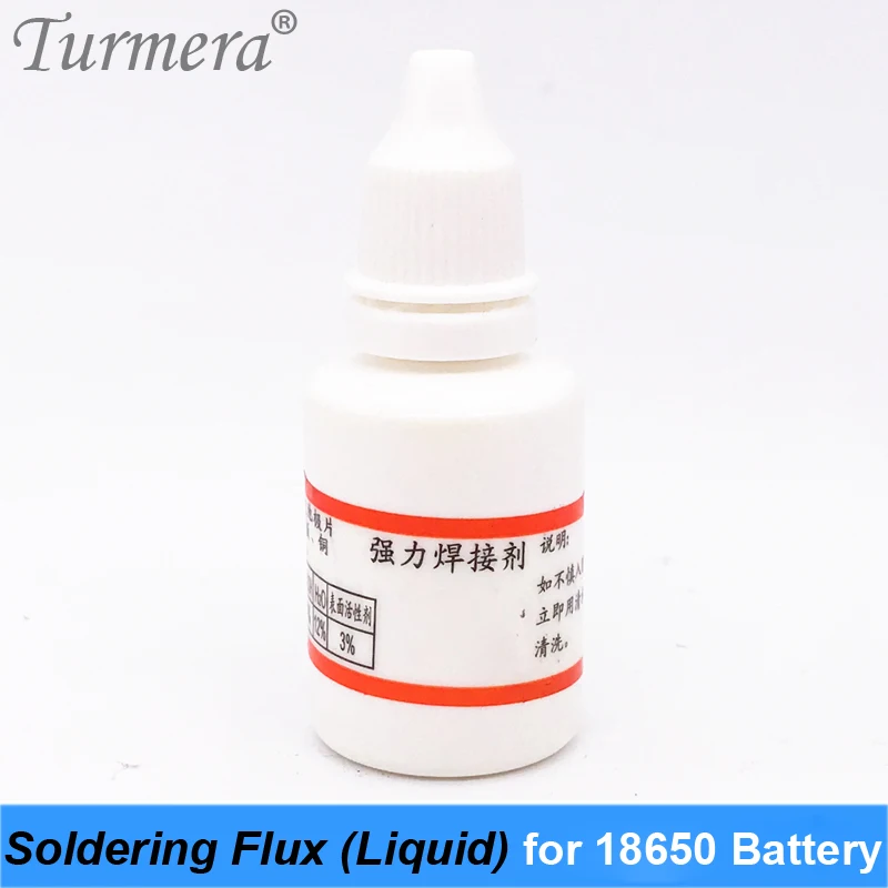 Soldador de flujo de acero inoxidable, soldadores líquidos de acero inoxidable, agua para soldadura Diy, uso en paquete de batería 18650