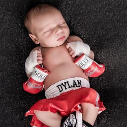 Mini Newborn Photography Props Simulation Boxing Glove Boxing Flag Gloves for Baby Photo Prop Decorated Accessories