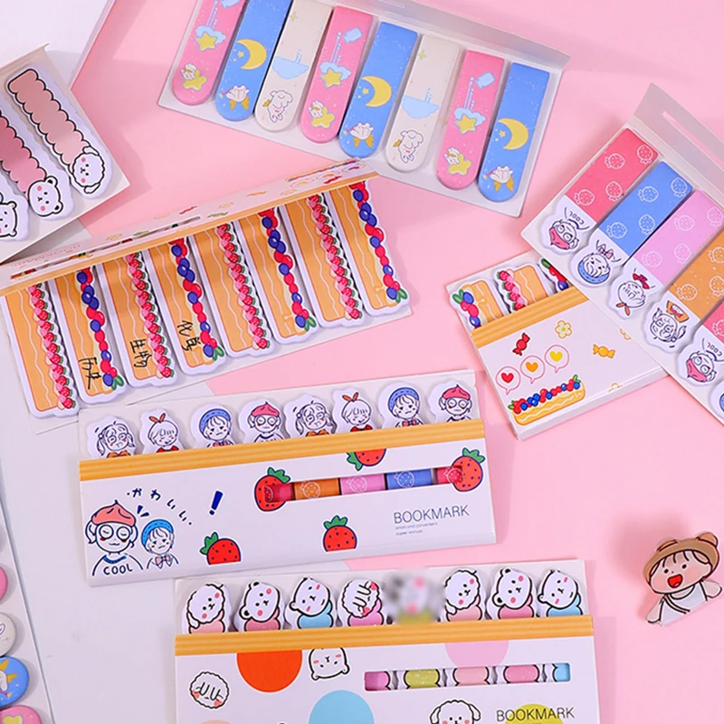 1Pcs Cartoon Leuke Anime Memo Pad Sticky Notes Student Briefpapier Index Planner Bericht Papier Sticker Memo Tags
