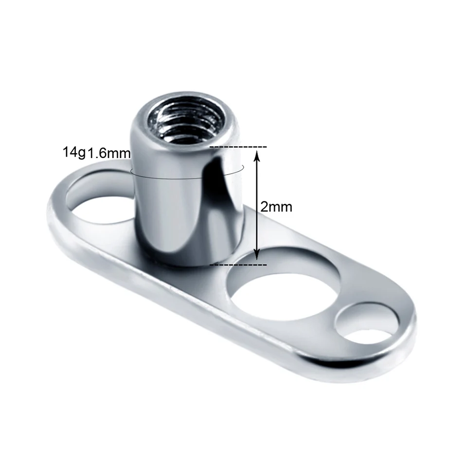 10Pcs/20Pcs/50Pcs G23 Titanium Dermal Anchor Base Surface Barbell Piercings Micro Skinner Diver Dermal Base Sexy Body Jewelry