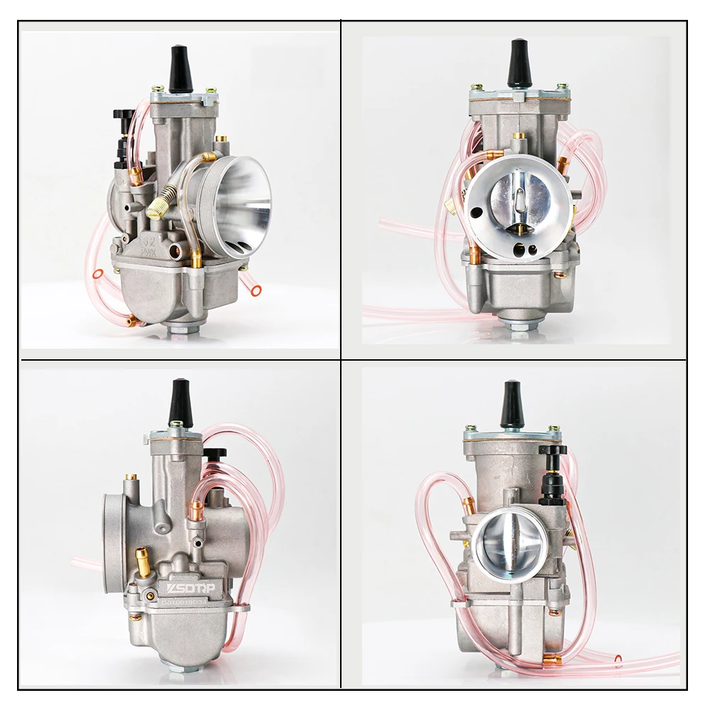 ZS Racing 2T 4T Universal Keihin PWK OKO Motorcycle Carburetor Carburador 21 24 26 28 30 32 34mm With Power Jet For Racing Moto