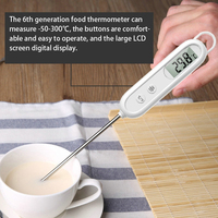 New Meat Thermometer Kitchen Digital Meat Cake Fry Grill Dinning Household Probe Electronic BBQ Cooking Tools Temperature Meter