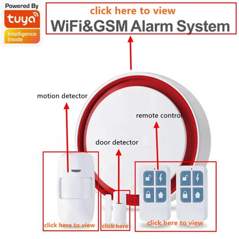 GSM Nirkabel Sistem Keamanan Rumah Kit Alarm Keselamatan Rumah/Kartu SIM GSM Sistem Alarm Pencuri