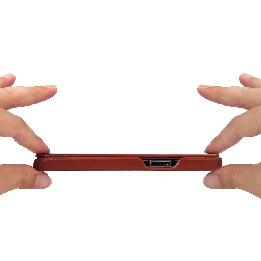 Genuine Leather Flip Cover Case for Apple iPhone 13 Pro Max 13 Mini, Luxury Fundas with Free Gift, Screen Protector, 100%