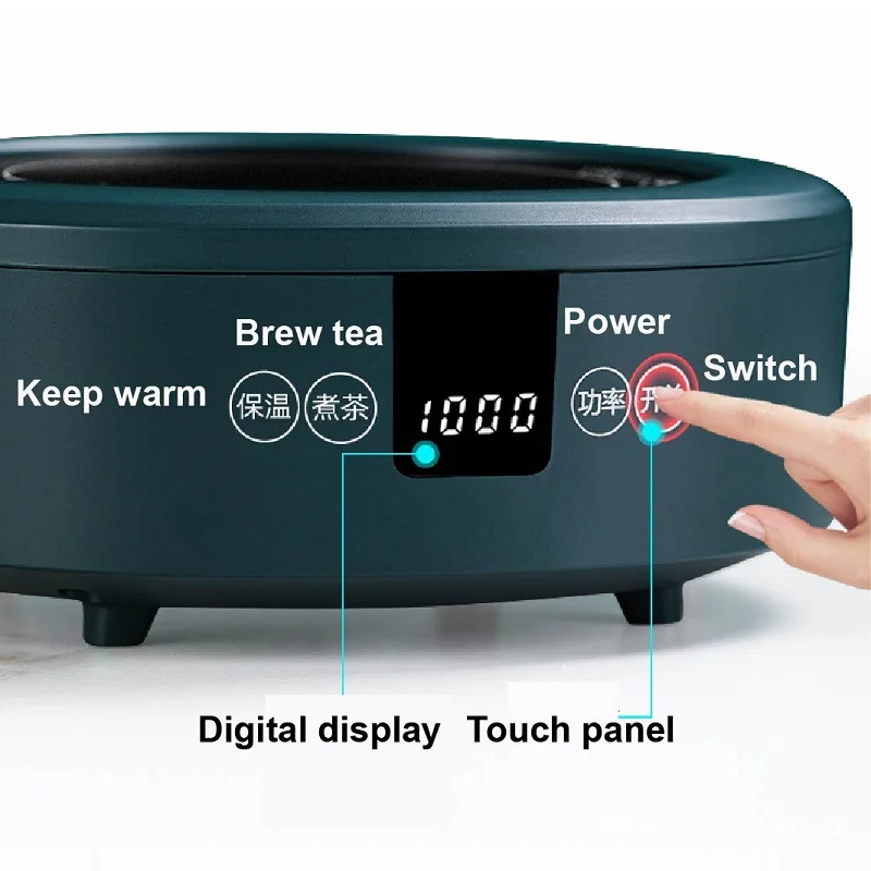 Poêle à poterie électrique, mini poêle à thé intelligent, cuisinière à induction domestique, bomicrophone à eau, chauffe-théière, Kung Fu, 1000W