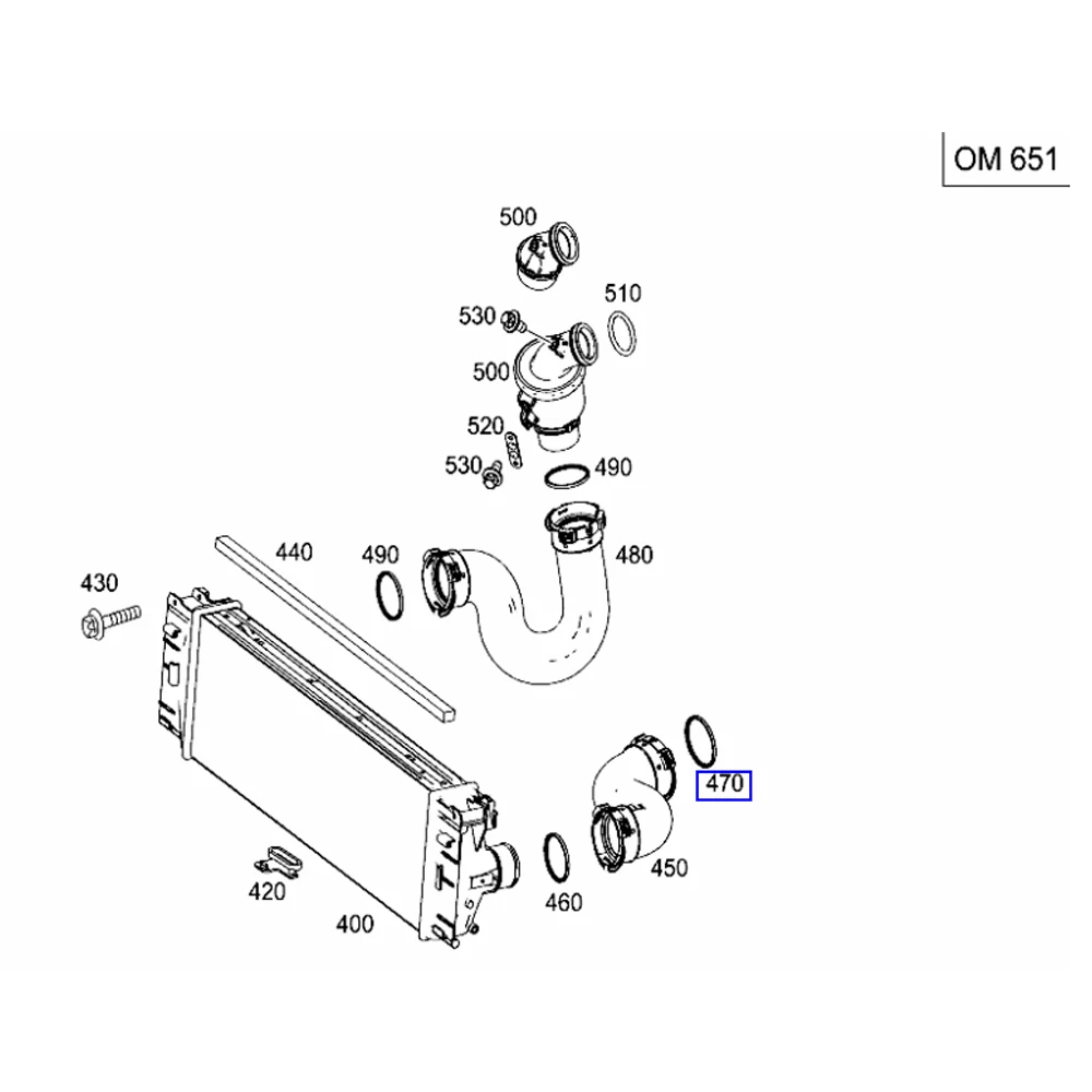 Sprinter turbo hose seal 0219976645