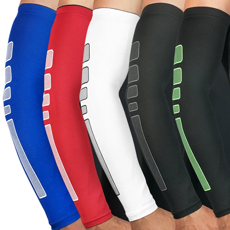 1Pcs Breathable Elbow Knee Pad Quick Dry Running Arm Sleeves Basketball Fitness Armguards Sports Equipment For Sun Protection