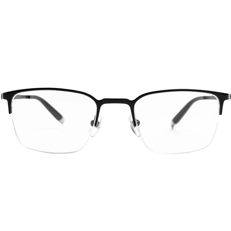 

New men's business glasses ultra light pure titanium frame half - frame fashion high-end frame from stock