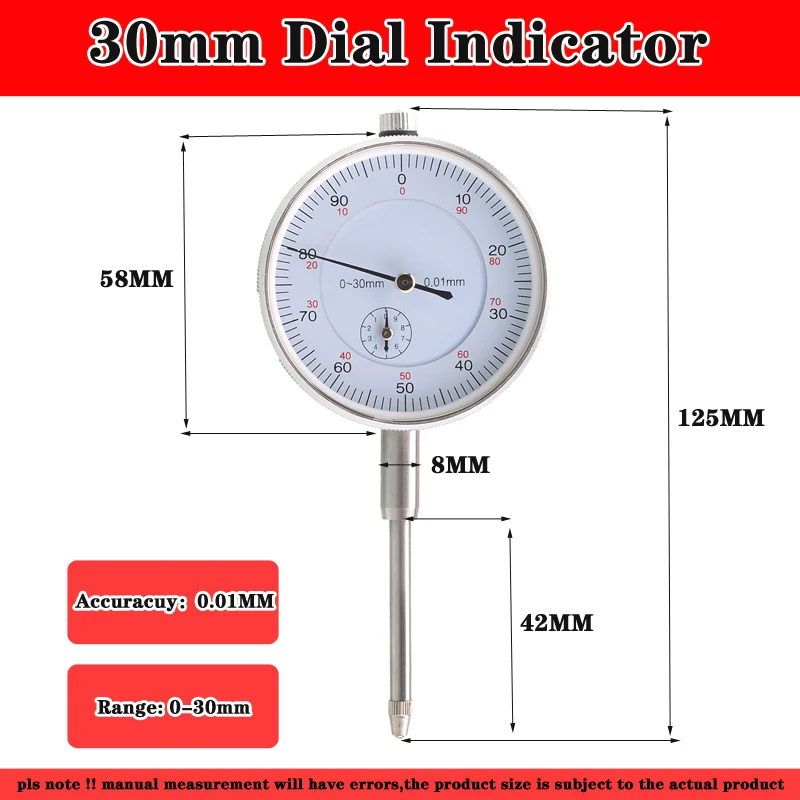 10mm Dial Indicator Magnetic stands Dial indicator Universal Magnetic Base Holder Stand Table Scale Precision Indicators Measure