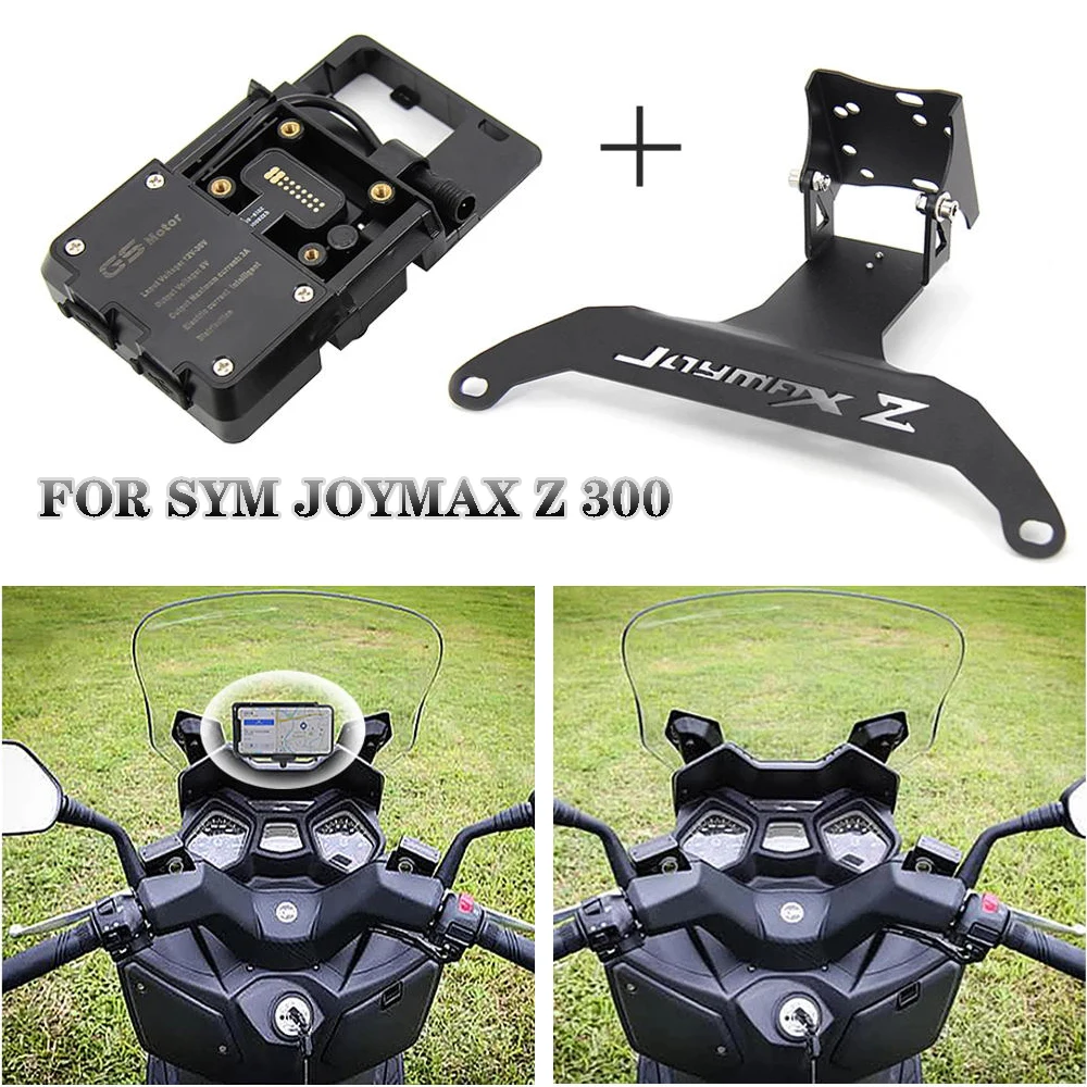 NEW For SYM JOYMAX Z 300 Motorcycle Windshield Mount Navigation Bracket GPS Smartphone Holder