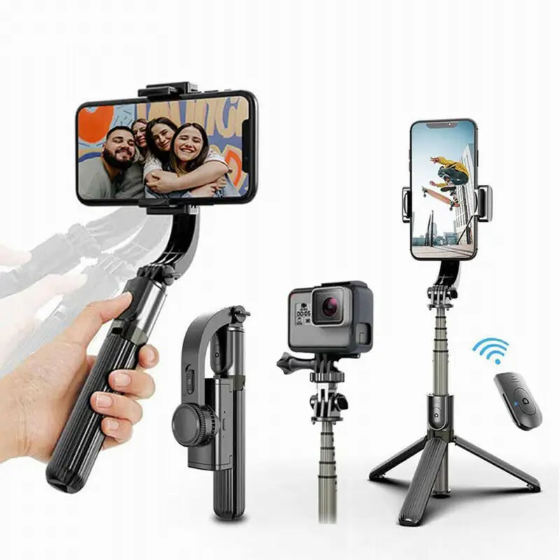 

L08 Handheld Selfie Stick Tripod Gimbal Stabilizer With Remote For Smartphone SmartPhone Handheld Gimbal Stabilizer Bluetooth