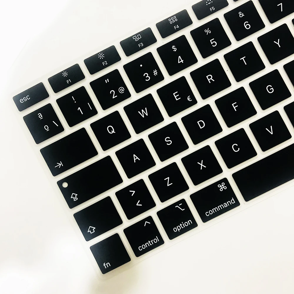 Colorful keyboard film For Mac Book Air 13 A1932 (2018-2019) touch ID Spanish Silicone Keyboard Protector Cover Protective Film