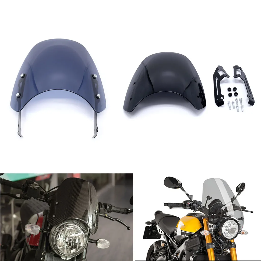 

Motorcycle Touring Front Flyscreen Windscreen Windshield Shield Screen With Mounting Bracket For Ducati Scrambler 2015- 2018