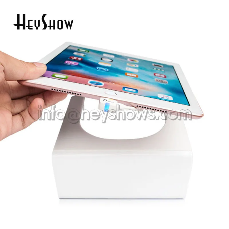 Secure Anti-Theft Display Holder for Retail Shop, Tablet, iPad, Blurglar Alarm Stand, Huawei, Samsung, Apple Tablets, 10Pcs