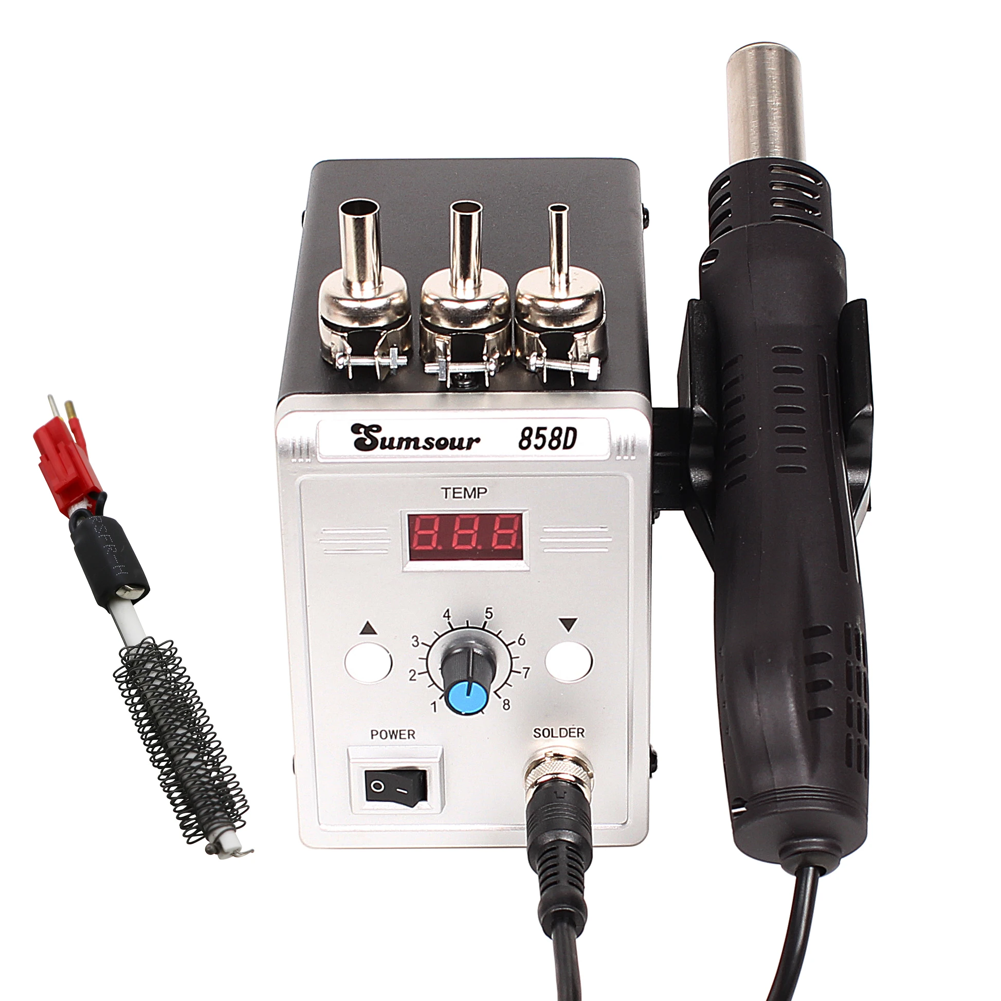 Hot Air Gun 858D 700W BGA Rework Solder Station 220V / 110V For SMD SMT Heat Soldering Station Welding Repair Tools