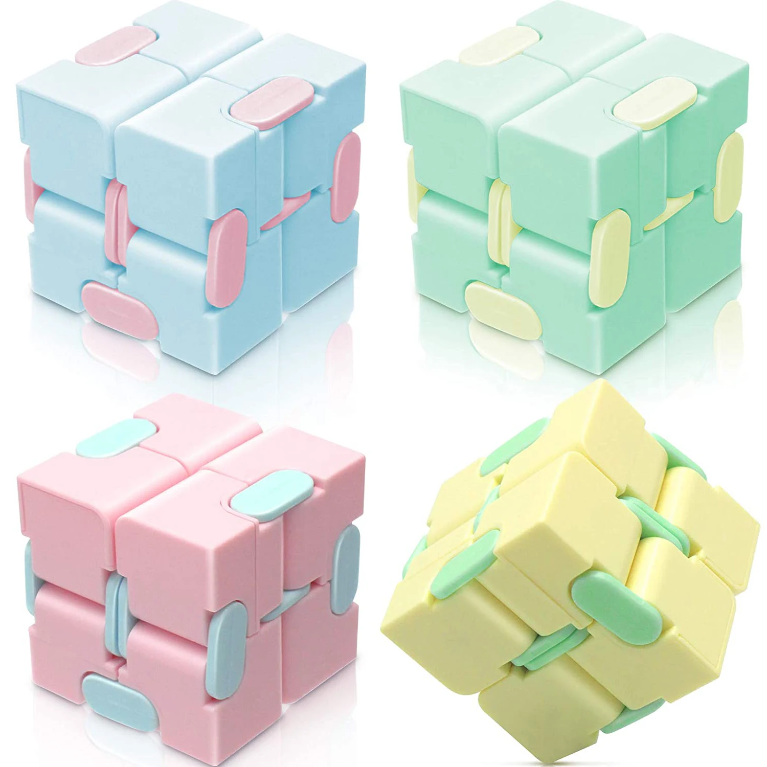 2021 Infinity Cube Magic Toys Mini Handheld Anti-stress Endless Cube Hand Flip Puzzle Toy for Anxiety Relief Trending Desk Gift