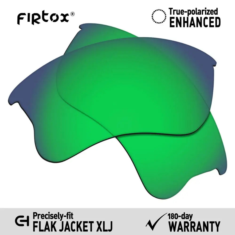 

Firtox True UV400 поляризованные фотообои-Oakley Flak Jacket XLJ Glasses (Только Совместимые линзы)-зеленое зеркало