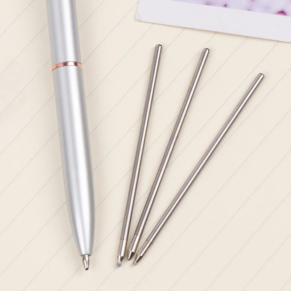 5PCS Multifunction Refill Crystal Diamond Head 68MM Neutral Refill Ballpoint Pen Refill Gravity Pen School Supplies