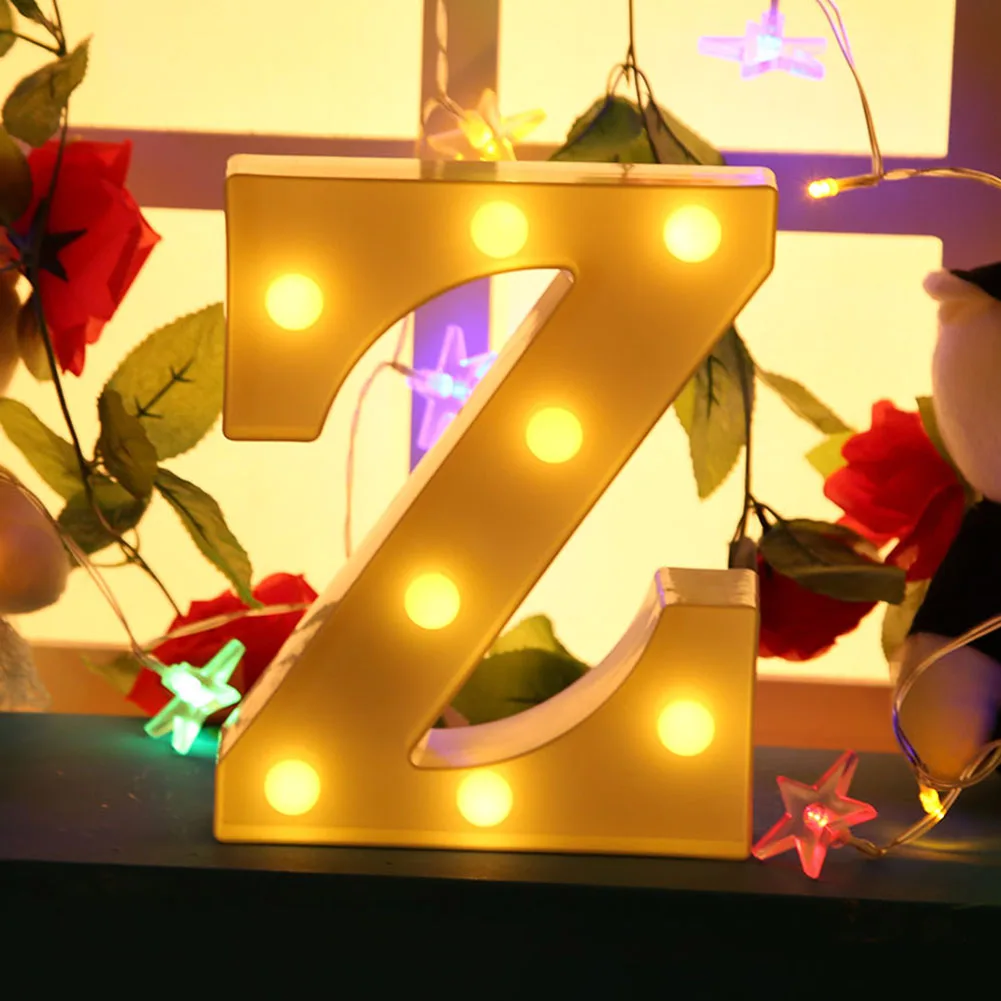 

Wall Hanging Lamp Alphabet Letter LED Marquee Sign Home Decoration Light Intelligent Night Light Corridor Bathroom