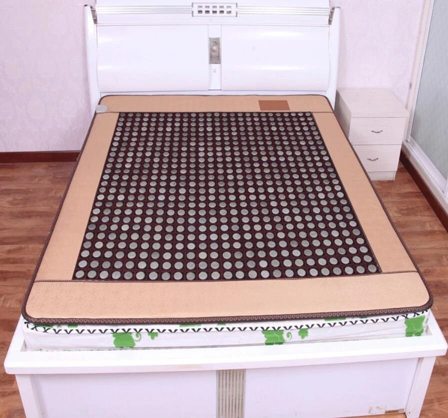 

high-grade natural jade mattress double temperature dual-control tomalene germanium far infrared heating stone mattress