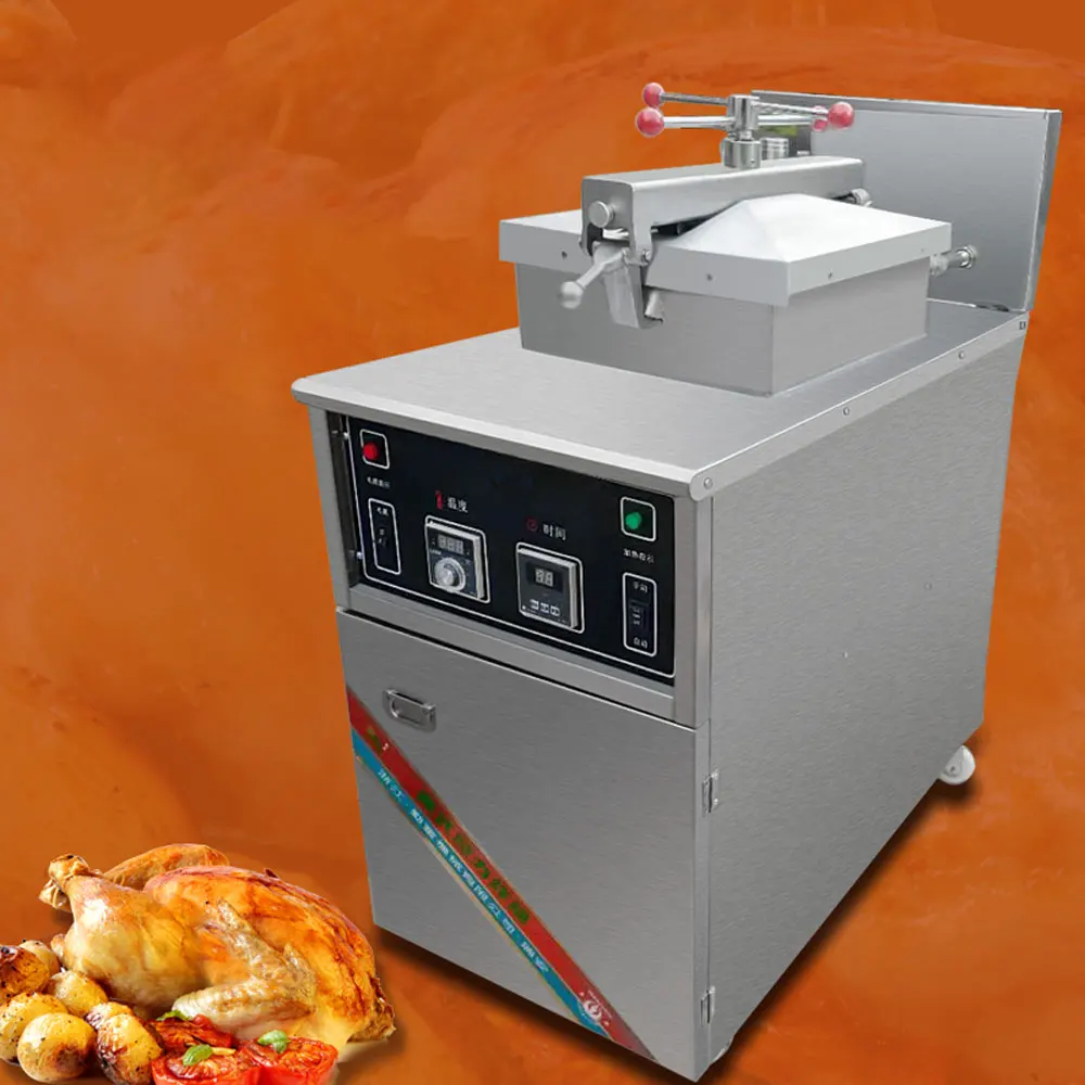 Commercial Fried Chicken Stove High Pressure Fryer Fried Duck And Chicken Chop Large Capacity Electric Heating Gas Dual Use