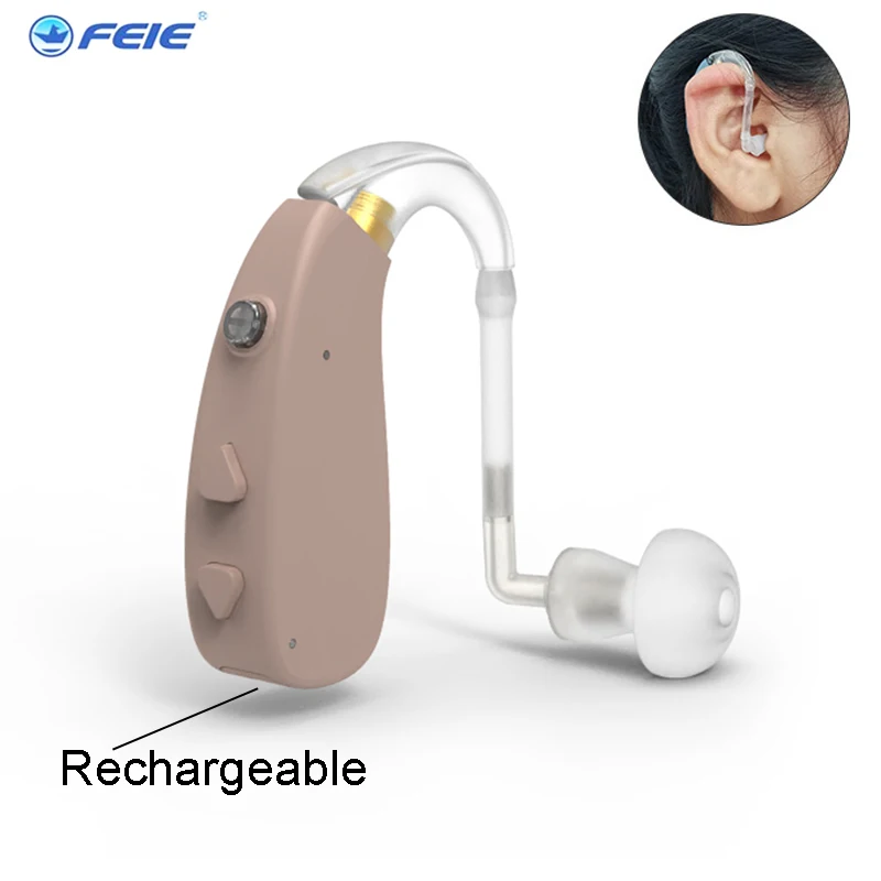 USB Rechargeable Ddigital High power Hearing Aid Adjustable Sound Quality Amplifier Portable Hearing Aid For The Deaf Elderly