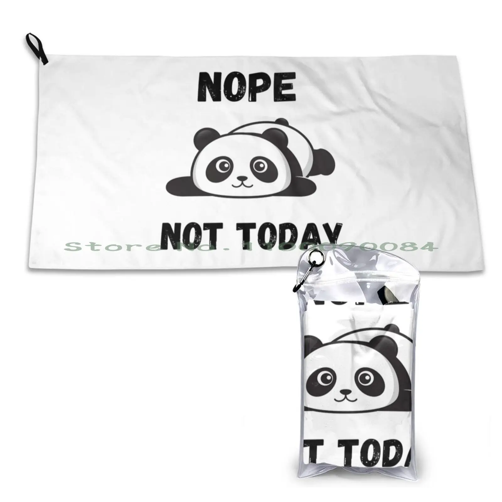 Nop Not Today T-Shirt Lazy Panda For Men Women Mom Kids Dad Quick Dry Towel Gym Sports Bath Portable Kylie Minogue Kylie Kylie