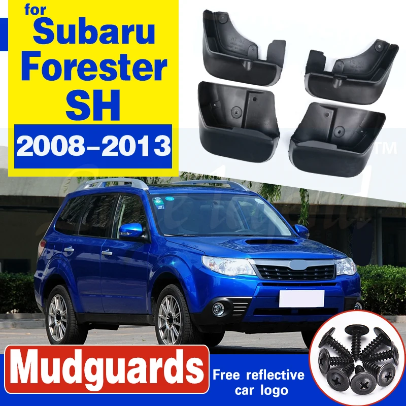 Set Car Mud Flaps For Subaru Forester SH 2008 2009 - 2013 Mudflaps Splash Guards Mud Flap Mudguards Fender Front Rear 2010 2012