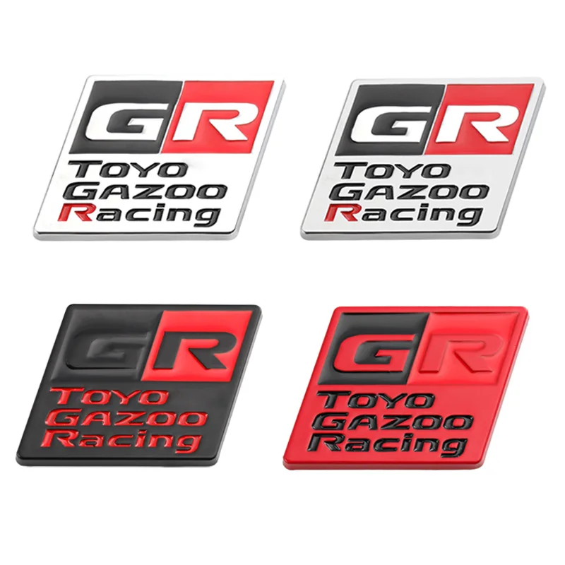 Car Sticker GR Gazoo Racing Logo Badge Emblem Decal for Toyota HV YARiS GRMN 86 GR Sport RZ RC RS Prius Lexus Harrier GR Sticker