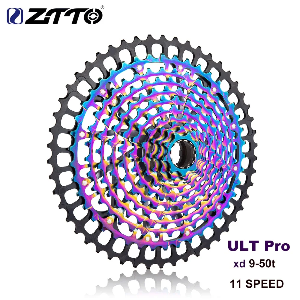 11s ULT PRO 9T MTB 11 Speed 9-50T Rainbow XD Cassette Ultimate 380g 11s Bike Cassette 11v Sprocket Freewheel k7 Colorful 9 to 50