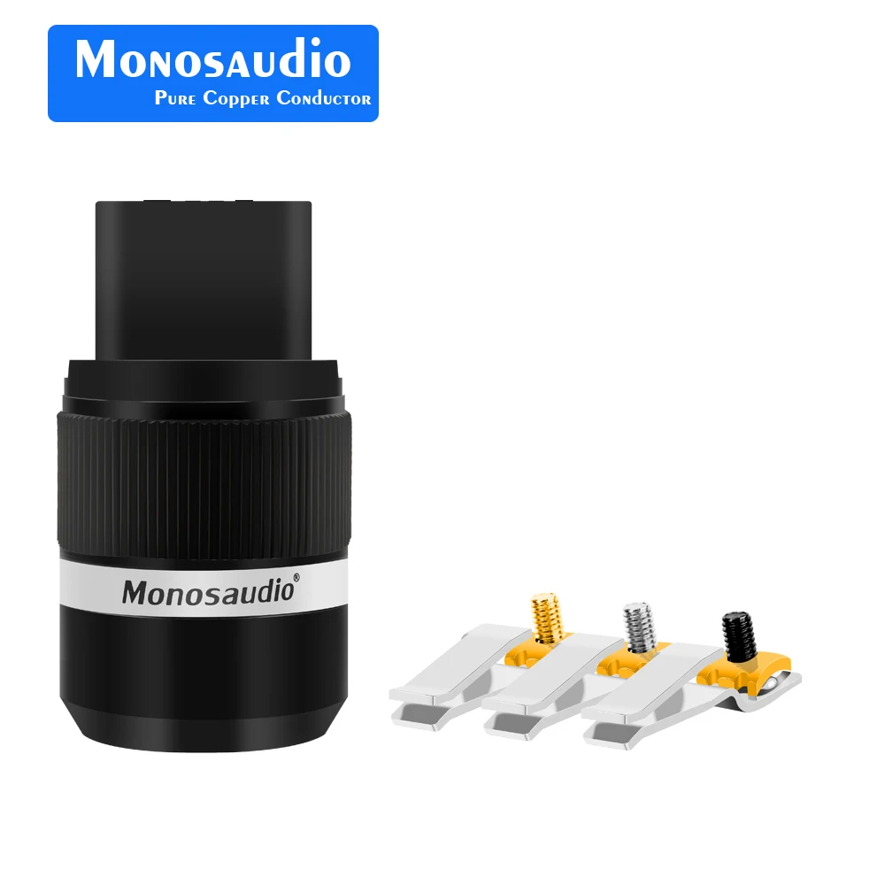 

Monosaudio F120R 99,998% чистая медь, золото/родий, 20 А, вилка питания C19, разъем питания переменного тока, 20 А/125 В, аудиоразъем
