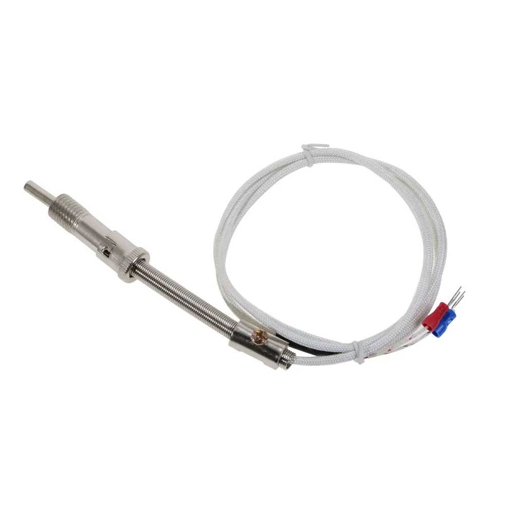 Stainless Steel Temperature Sensor E Type Thermocouple Bayonet Compression Spring with Cable Wire for Temperature Controller os