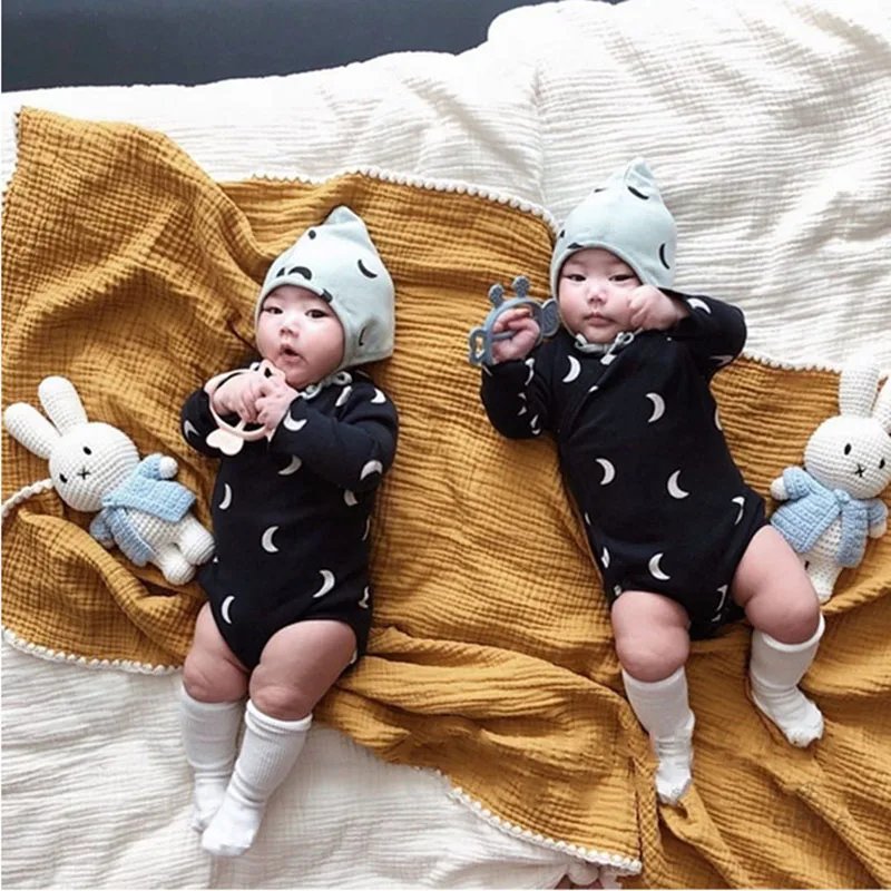 0-24M Newborn Kid Baby Girls Boys Clothes Autumn Winter Long Sleeve Print Romper Cute Cotton Jumpsuit New born Lovely Body suit