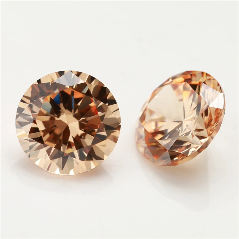 1~12mm 5A Runde Lose Zirkonia-Steine Weiß Champagner Lavendel Rosa Granat Mix 5 Farben CZ Edelsteine für Schmuckherstellung – Detail 8