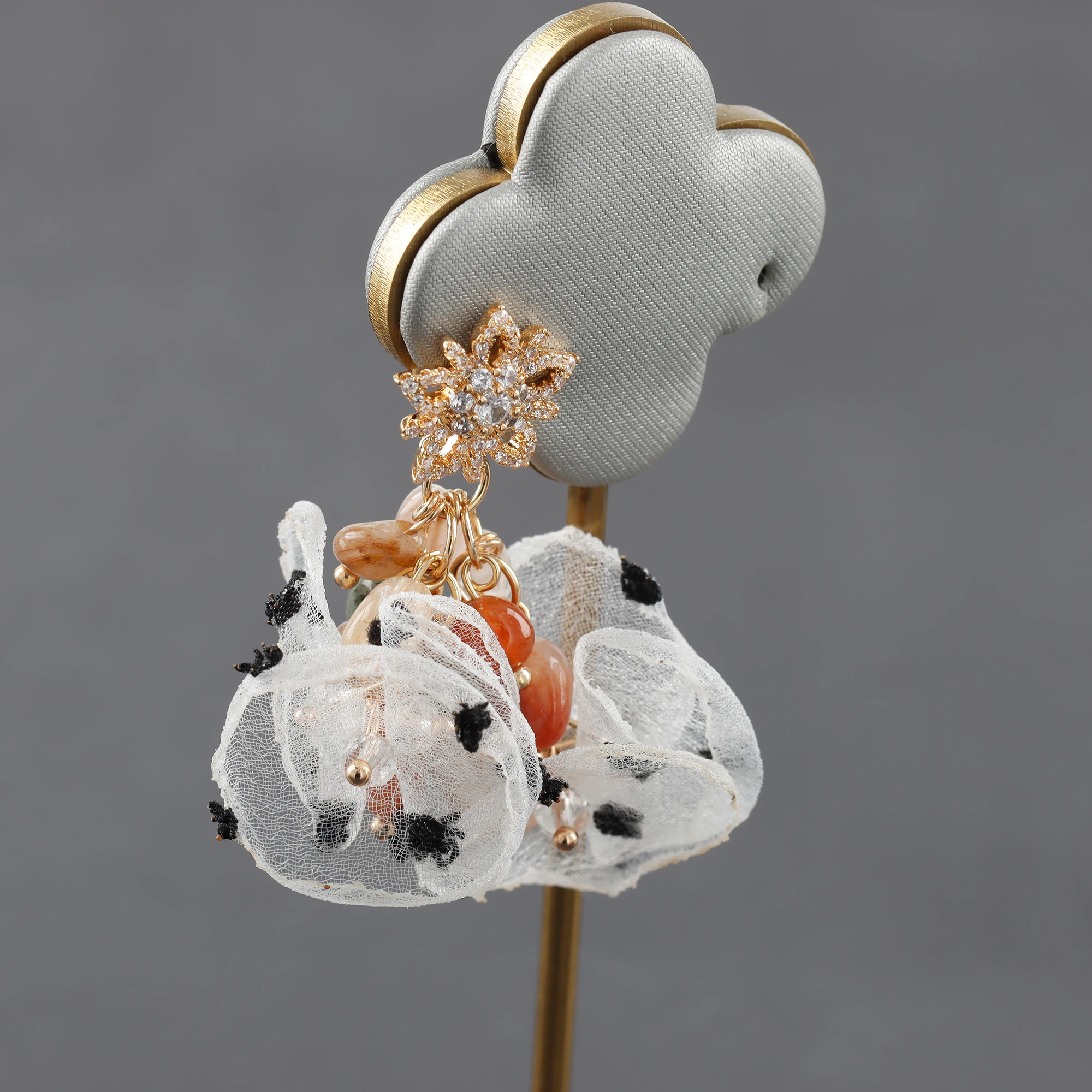 CHENGRUI  F160,  jewelry making, jewelry discovery, handmade,earring accessories, flower decoration, diy earrings, 10 pcs/batch