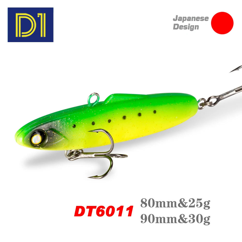 D1 Fishing Shiriten Baguette 80 90 Rattins Vibs Soft Lure Baits 25g 30g Pesca jig winter Ice Fishing Whopper Plopper 2021 Tackle