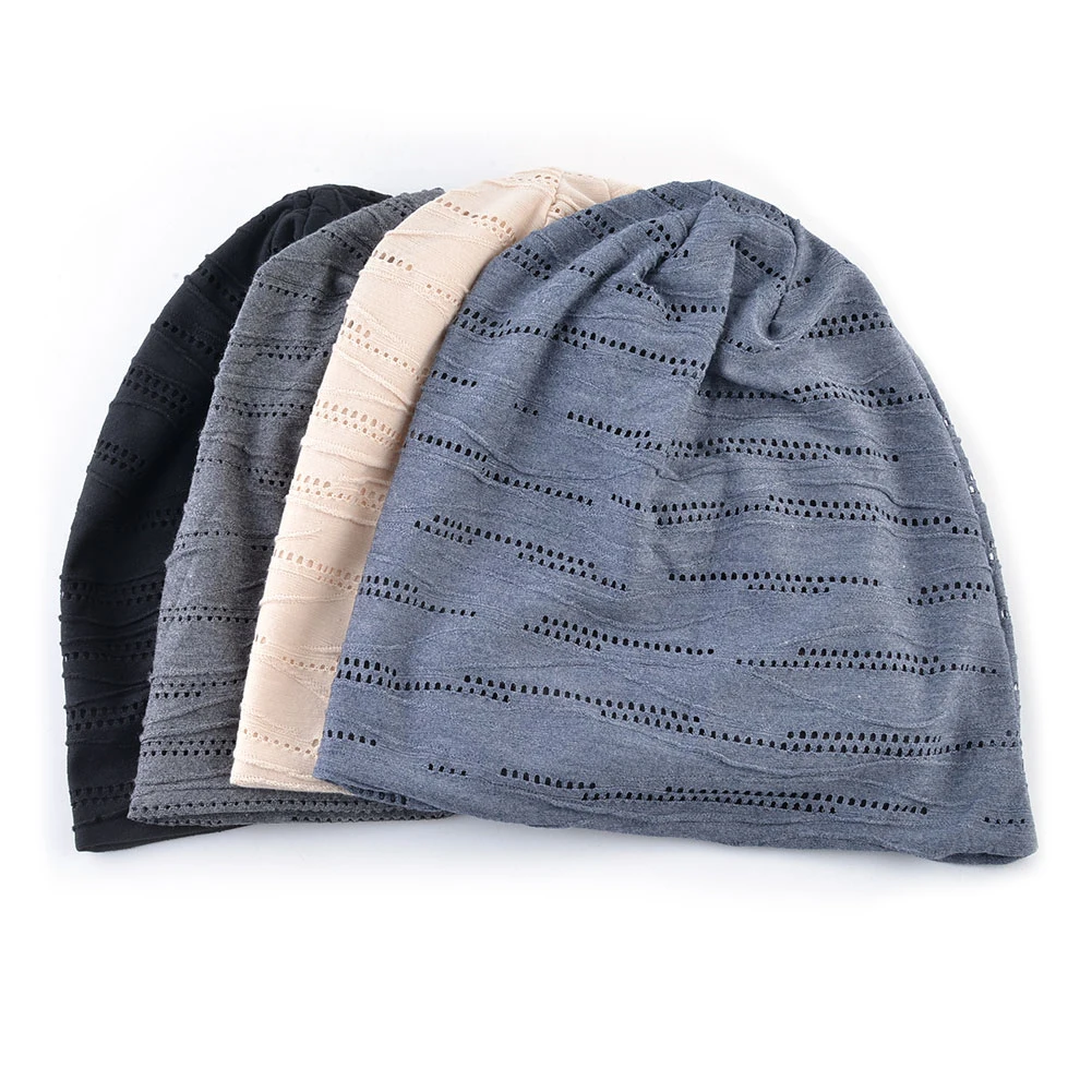 Breathable Beanies Knitted Mesh Hat Spring Summer Thin Skullies Beaneis Women Men Outdoor Casual Solid Color Bonnet Caps Gorras