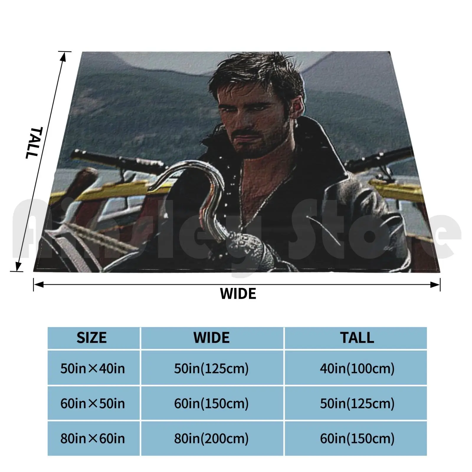 Captain Hook Blanket Fashion Custom 147 Captain Killian Jones Hook Colin Odonoghue Swan Once Upon Once