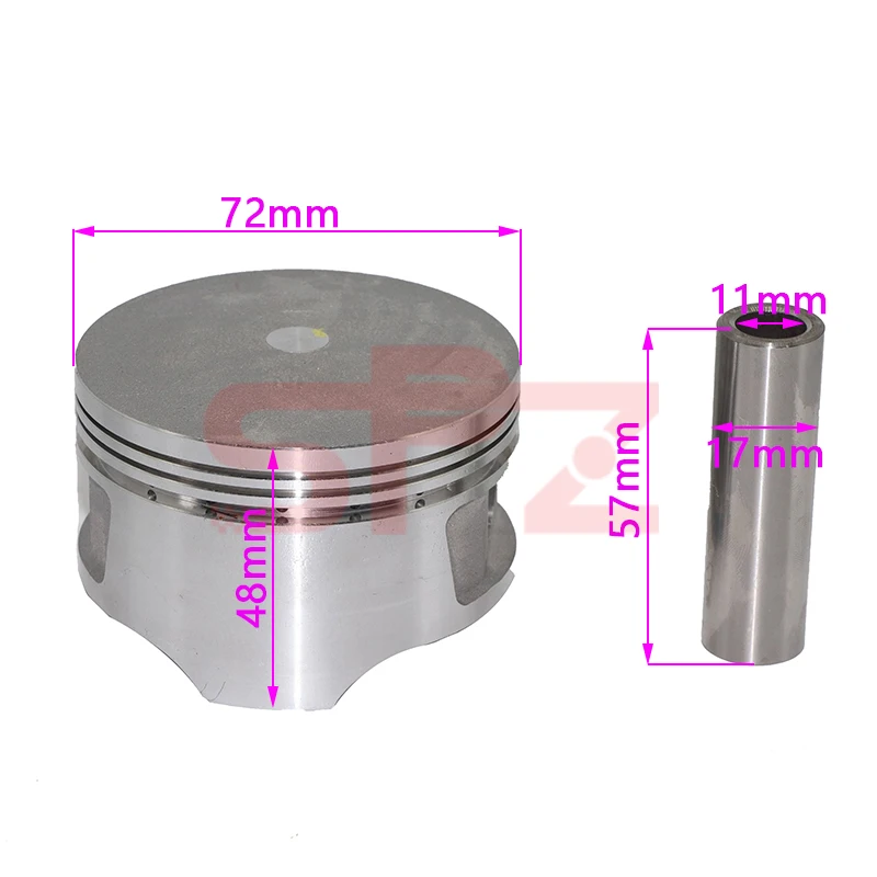 72MM water-cooled motorcycle cylinder liner with piston and pin suitable for Honda CN250 CF250 CH250 ATV CN CF 250 moped