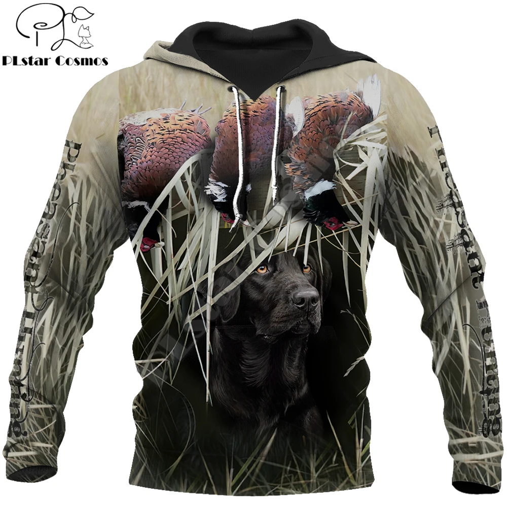 Pheasant hunting 3D All Over Printed Mens autumn Hoodie Harajuku Unisex Casual Pullover Streetwear Jacket Tracksuits DK180