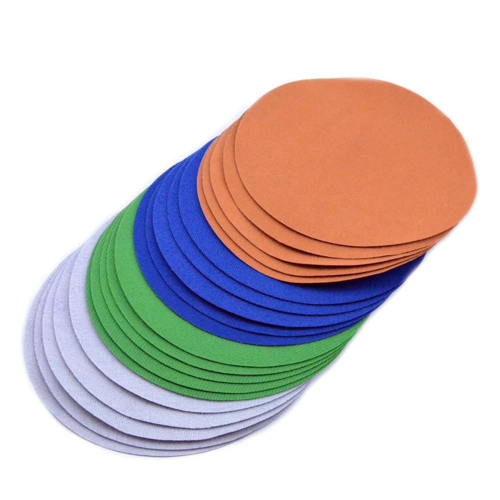 POLIWELL 5PCS 7 Inch 180mm 3000-10000 Grit Wet and Dry Flocking Sanding Discs Automotive Fine Polishing Sandpaper Sanding Disk