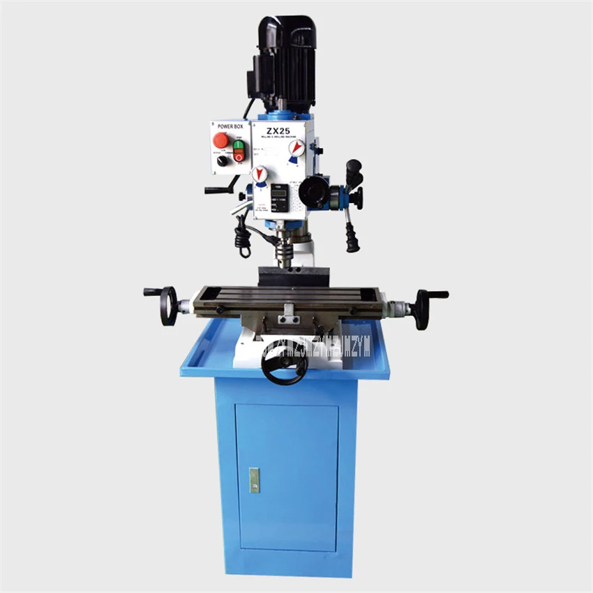 ZX25 Multi-function Drilling And Milling Machine Small Industrial Machine Tool Desktop Metal Drilling Milling Machine 220V/110V