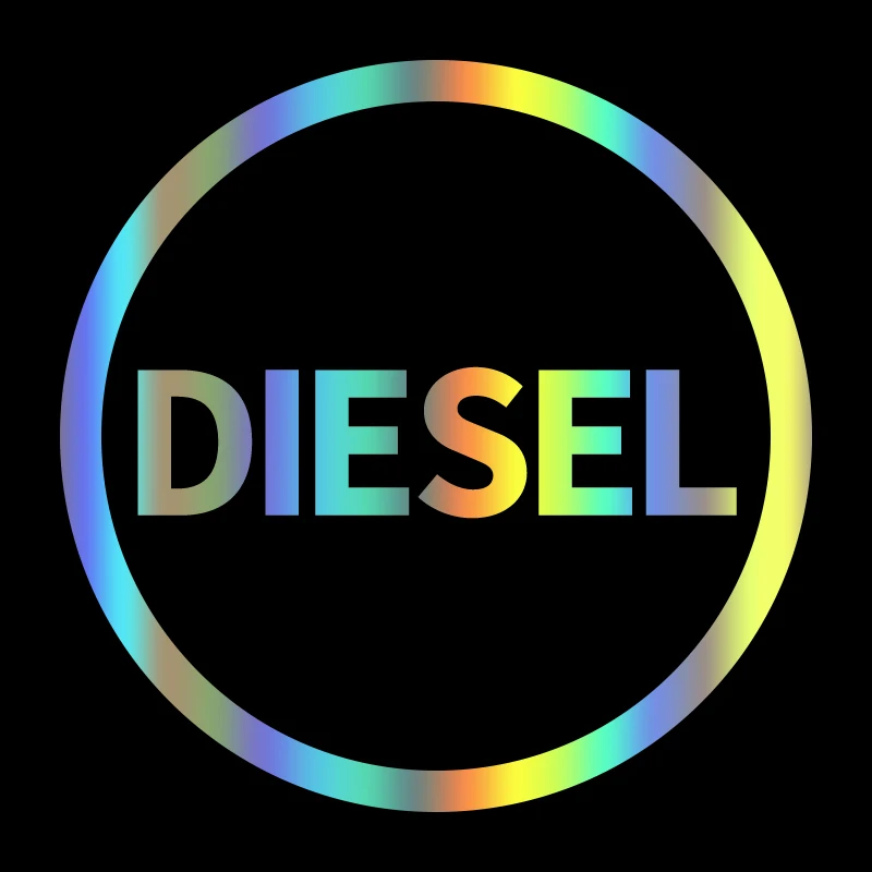 S51459# Various Sizes/Colors Car Stickers Vinyl Decal DIESEL ONLY DIESEL Fuel Motorcycle Decorative Accessories Creative