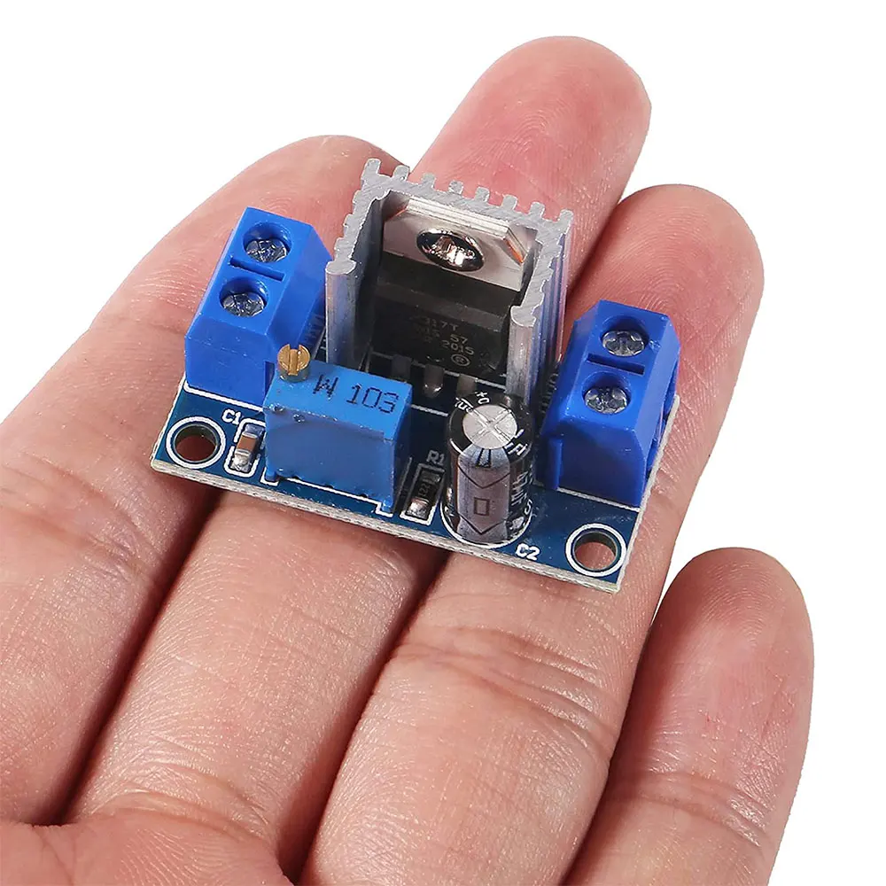 6pcs LM317 Adjustable Voltage Linear Regulator Power Supply LM317 DC-DC 4.2-40V To 1.2-37V Step Down Buck Converter Board Module