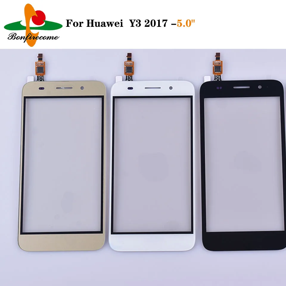 For Huawei Y3 2017 CRO-L02 CRO-L22 CRO-L03 CRO-L23 Touch Screen Glass Digitizer Panel Sensor