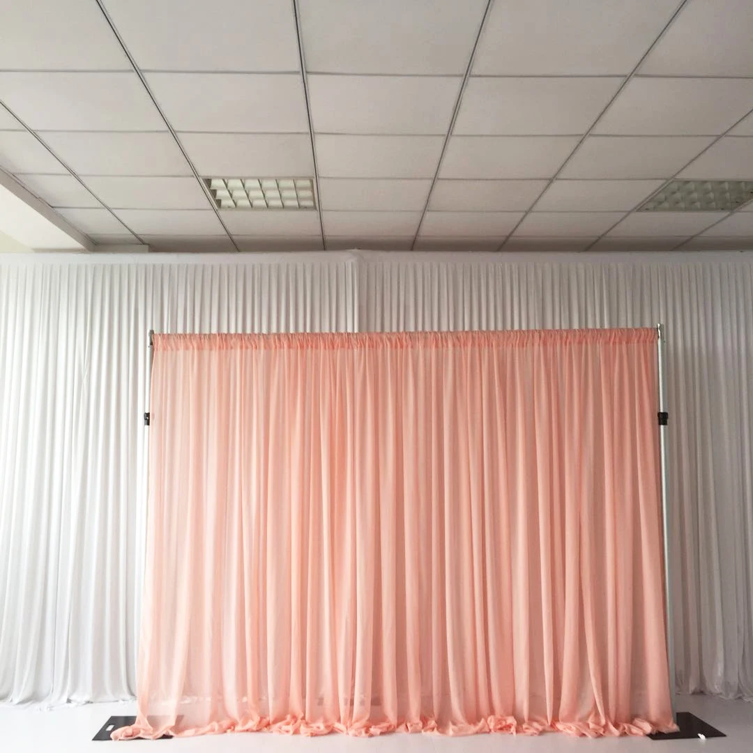 

1 piece 3m H x3m W wedding stand backdrop fabric chiffon arbor drapes for wedding ceremony party curtains