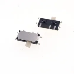 10 Pcs Miniature Slide Switch 7 Pin 1P2T SPDT ON-ON Right Angle SMT / SMD PCB Reflow Solder