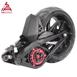 QSMOTOR 14 x 6.0inch 4000W Rated 138 Mid Drive Motor Kits Assembly 72V for Big Electric Scooter/Electric Motorcycle