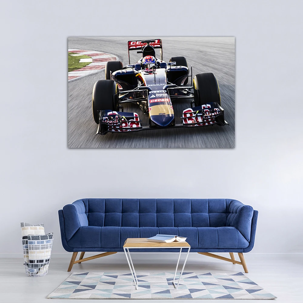 1 Piece Canvas Painting Formula1 Toro Rosso STR10 Racing Car HD Posters and Prints Wall Pictures for Living Room Decor